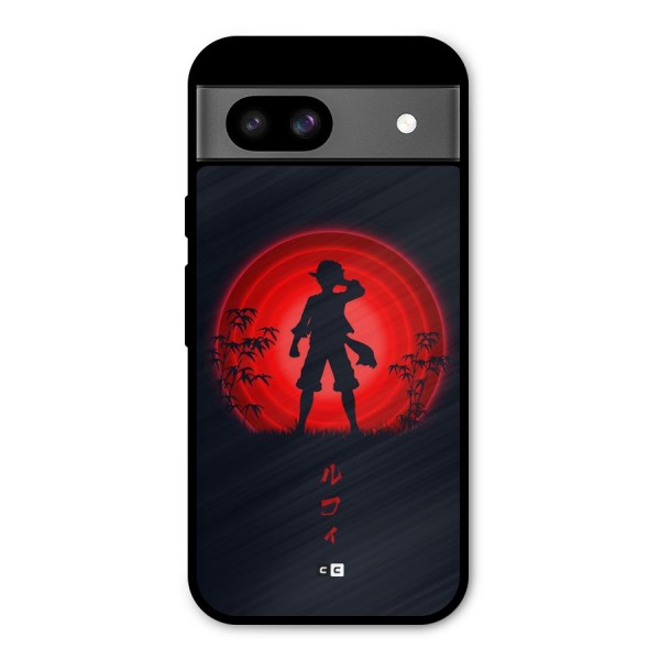 Dark Red Luffy Metal Back Case for Google Pixel 8a