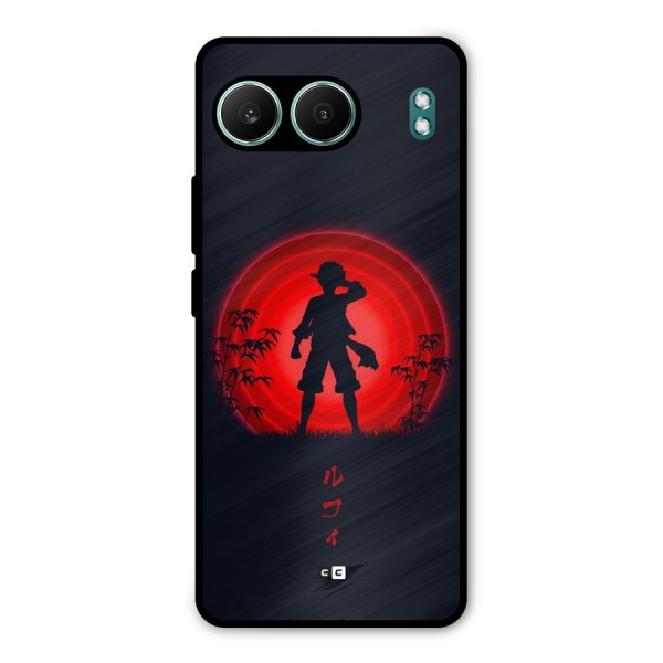 Dark Red Luffy Metal Back Case for OnePlus Nord 4