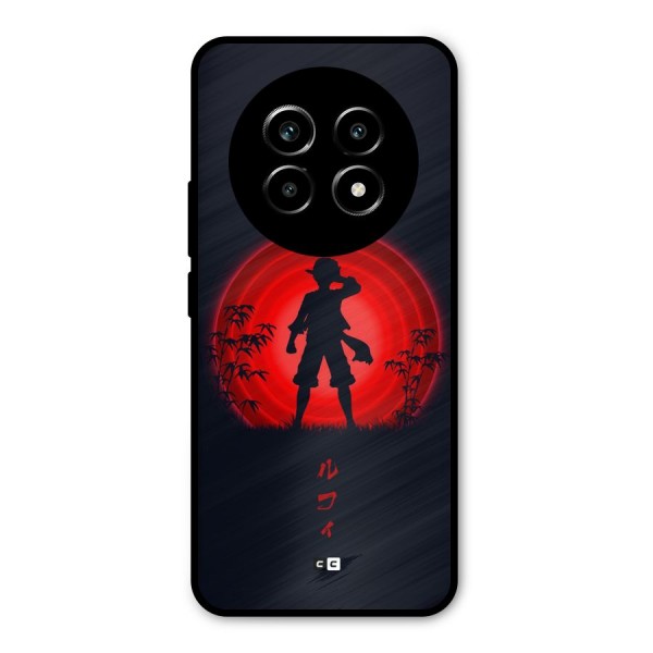 Dark Red Luffy Metal Back Case for Realme 13 Pro