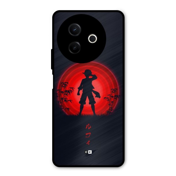 Dark Red Luffy Metal Back Case for Vivo Y39