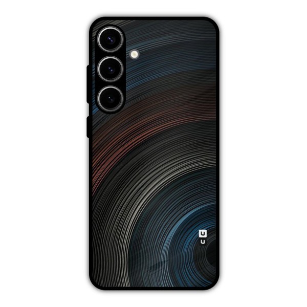 Dark Shade Swirls Metal Back Case for Galaxy S24 Plus