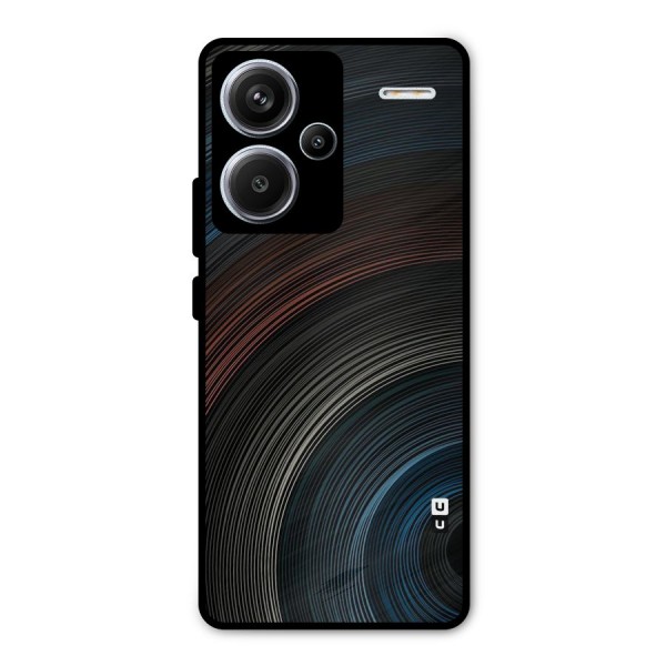 Dark Shade Swirls Metal Back Case for Redmi Note 13 Pro Plus