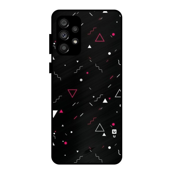 Dark Shapes Design Metal Back Case for Galaxy A73 5G