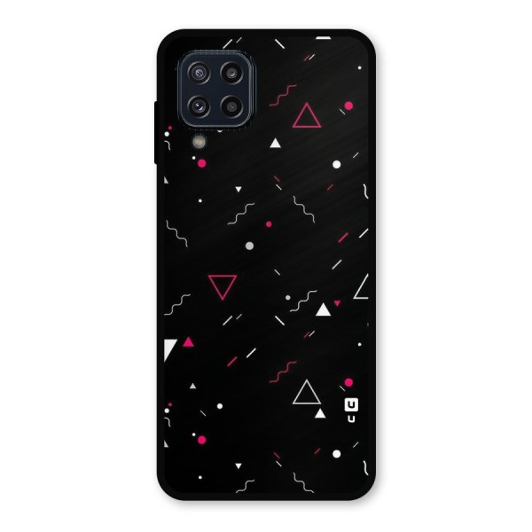 Dark Shapes Design Metal Back Case for Galaxy M32