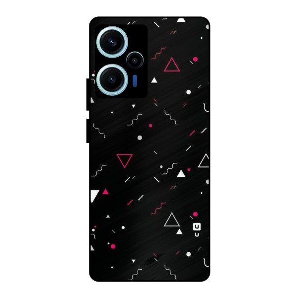 Dark Shapes Design Metal Back Case for Poco F5