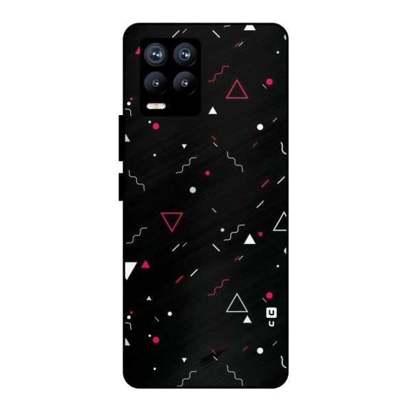 Dark Shapes Design Metal Back Case for Realme 8 Pro