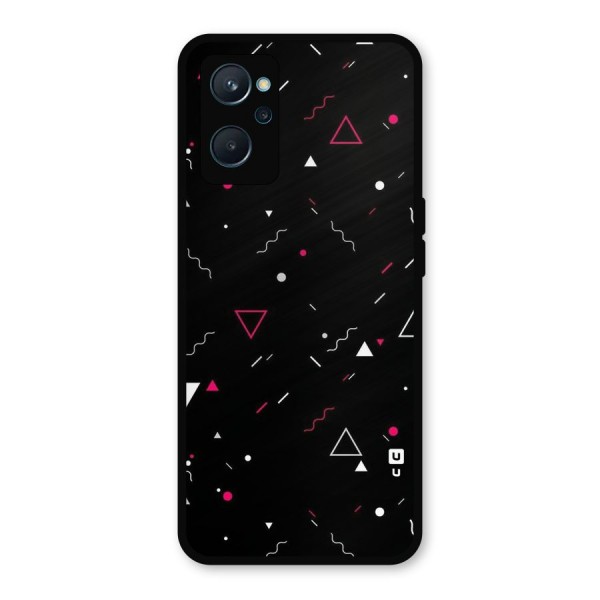 Dark Shapes Design Metal Back Case for Realme 9i