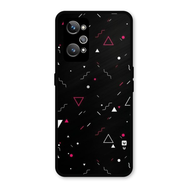 Dark Shapes Design Metal Back Case for Realme GT 2