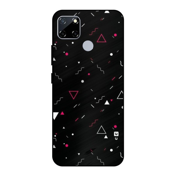 Dark Shapes Design Metal Back Case for Realme Narzo 30A