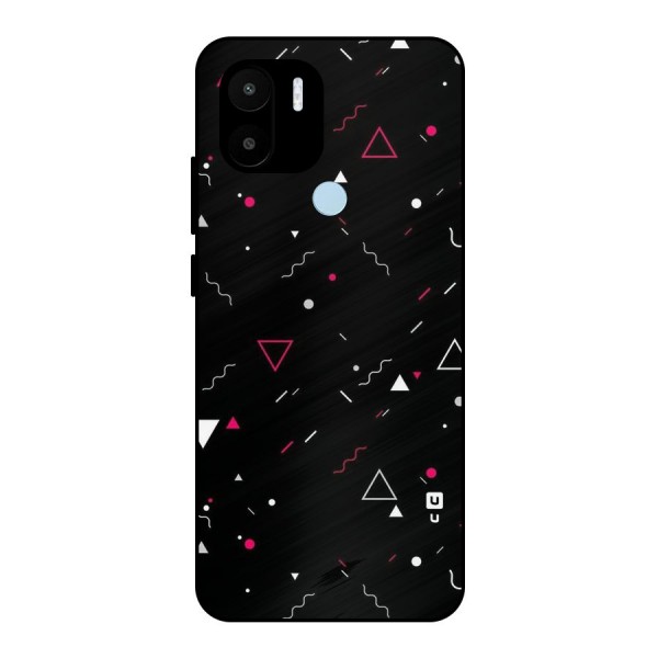 Dark Shapes Design Metal Back Case for Redmi A1+