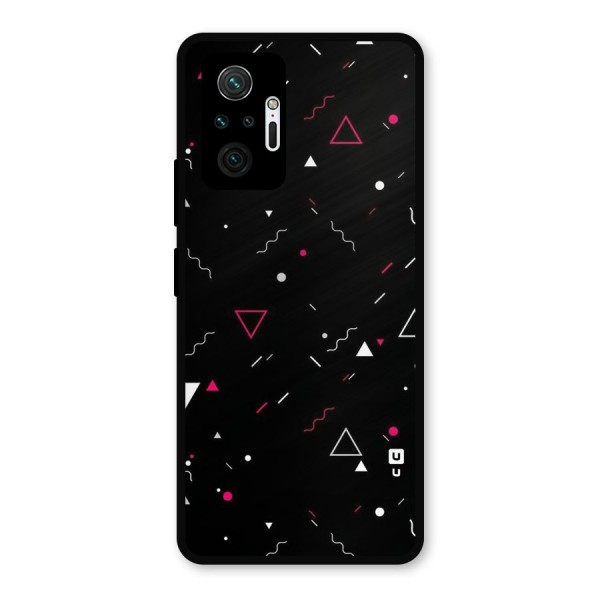 Dark Shapes Design Metal Back Case for Redmi Note 10 Pro Max