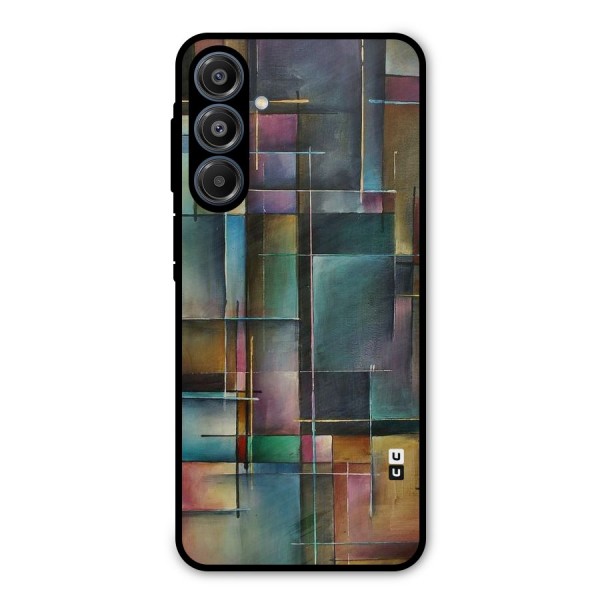 Dark Square Shapes Metal Back Case for Galaxy A16 5G