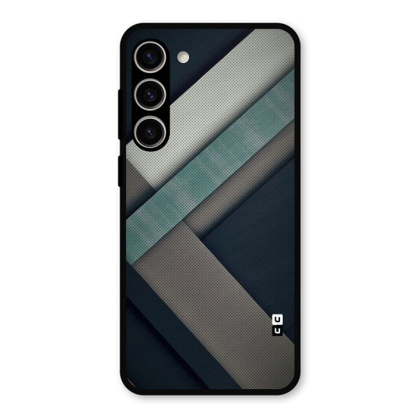 Dark Stripes Metal Back Case for Galaxy S23 Plus