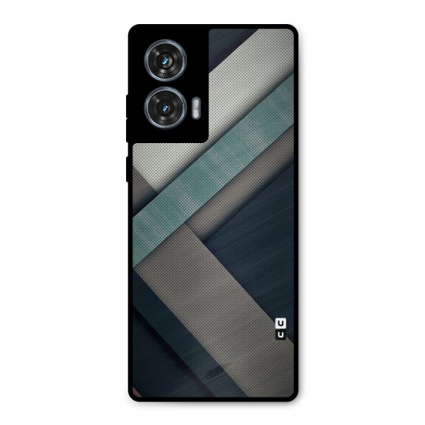 Dark Stripes Metal Back Case for Motorola Edge 50 Fusion