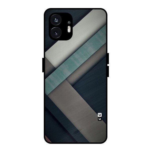 Dark Stripes Metal Back Case for Nothing Phone 2