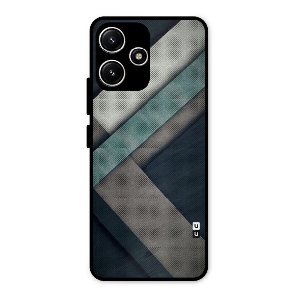 Dark Stripes Metal Back Case for Redmi 12 5G