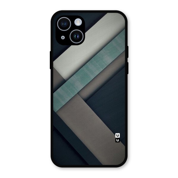 Dark Stripes Metal Back Case for iPhone 14
