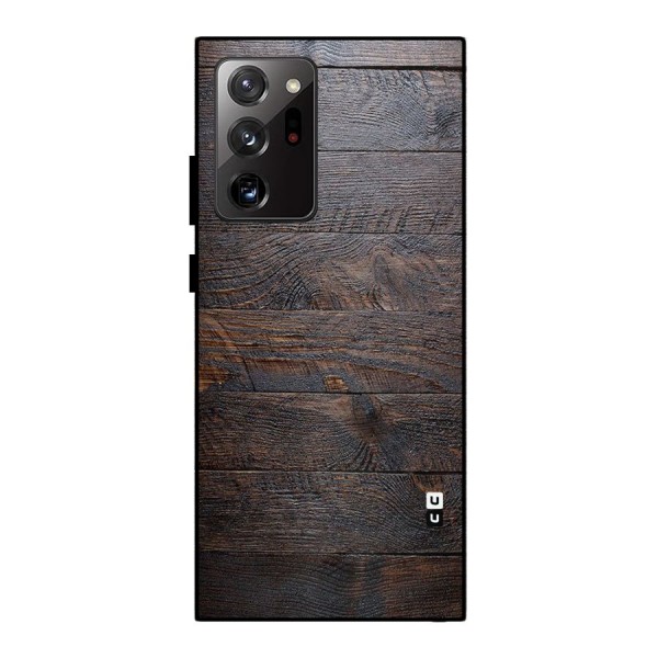 Dark Wood Printed Metal Back Case for Galaxy Note 20 Ultra 5G