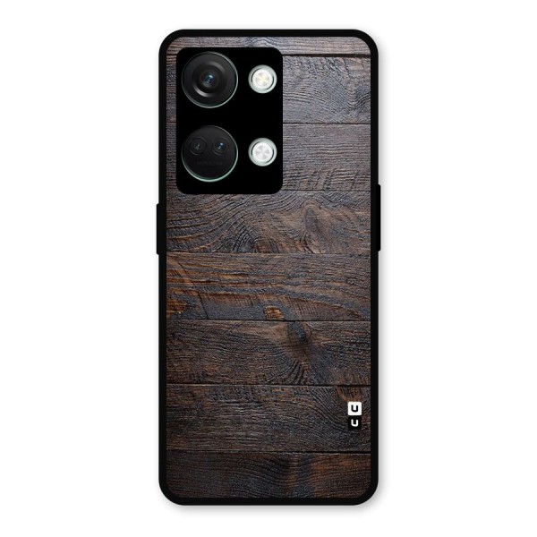 Dark Wood Printed Metal Back Case for OnePlus Nord 3