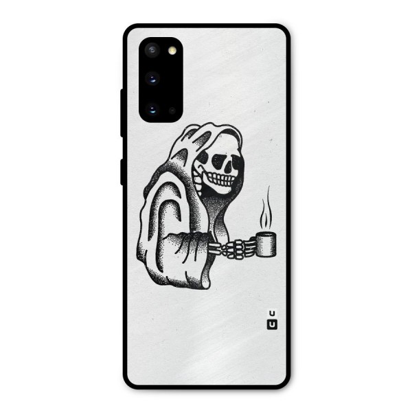 Dead But Coffee Metal Back Case for Galaxy S20