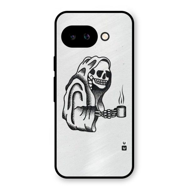 Dead But Coffee Metal Back Case for Google Pixel 9a