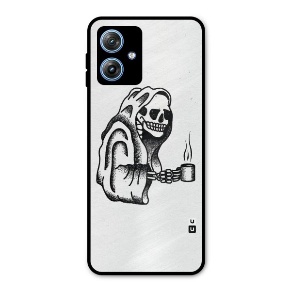 Dead But Coffee Metal Back Case for Moto G54