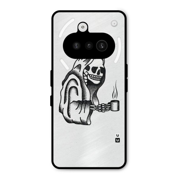 Dead But Coffee Metal Back Case for Nothing Phone 3a