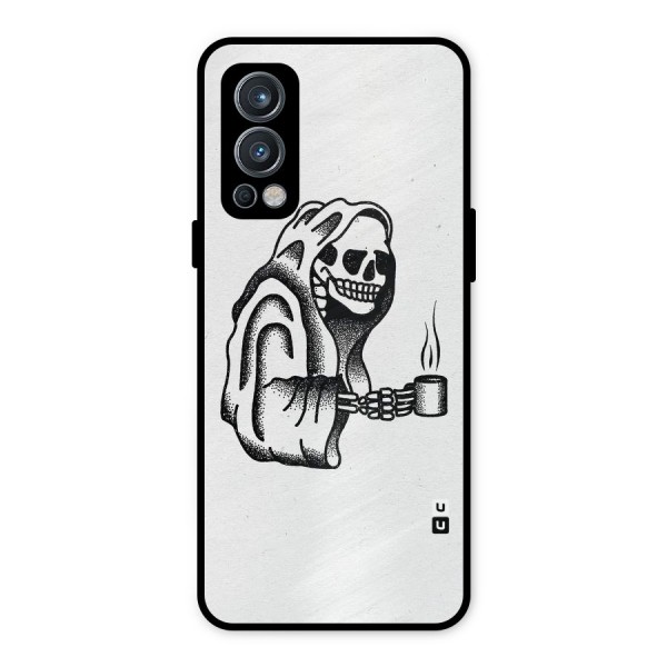 Dead But Coffee Metal Back Case for OnePlus Nord 2 5G