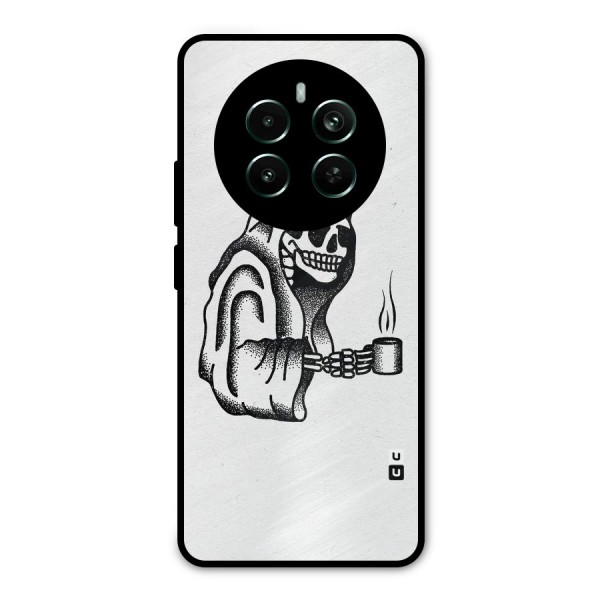 Dead But Coffee Metal Back Case for Realme 12 Pro Plus
