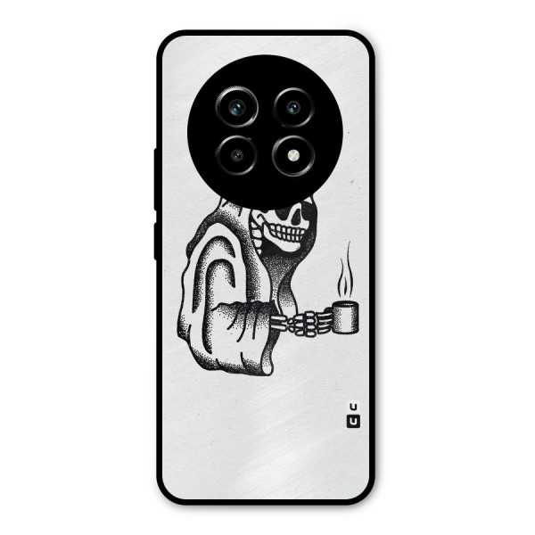 Dead But Coffee Metal Back Case for Realme 13 Pro