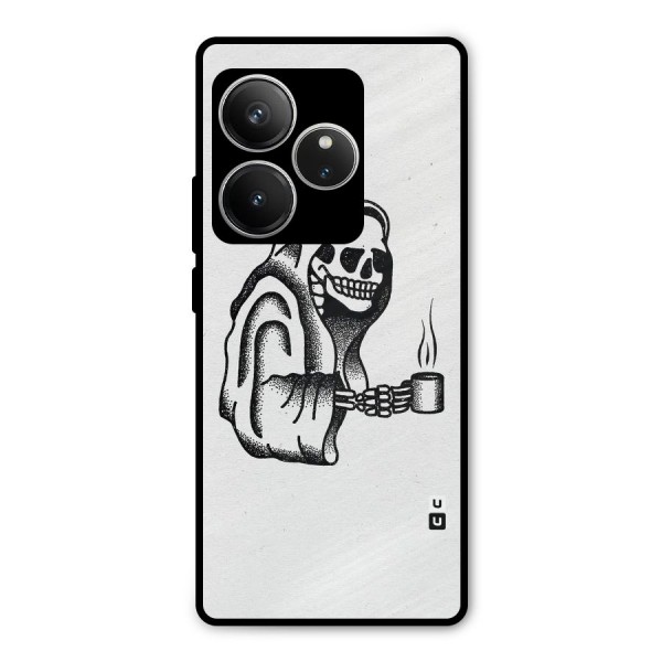 Dead But Coffee Metal Back Case for Realme GT 6