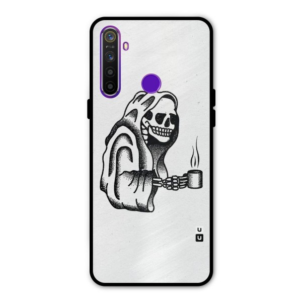 Dead But Coffee Metal Back Case for Realme Narzo 10