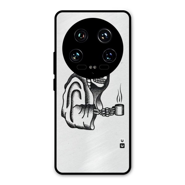 Dead But Coffee Metal Back Case for Xiaomi 14 Ultra