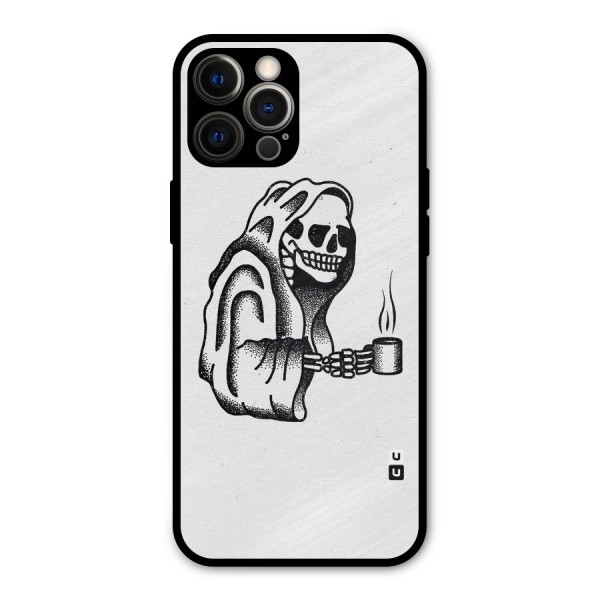 Dead But Coffee Metal Back Case for iPhone 12 Pro Max