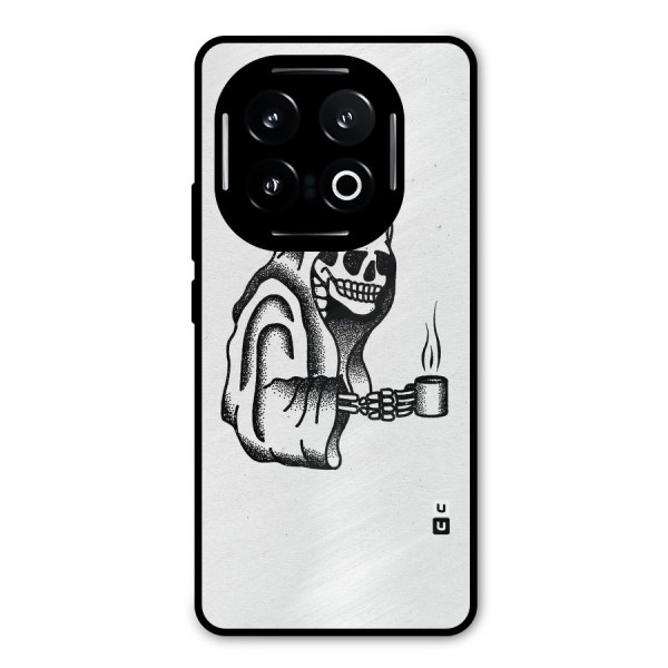 Dead But Coffee Metal Back Case for iQOO 13
