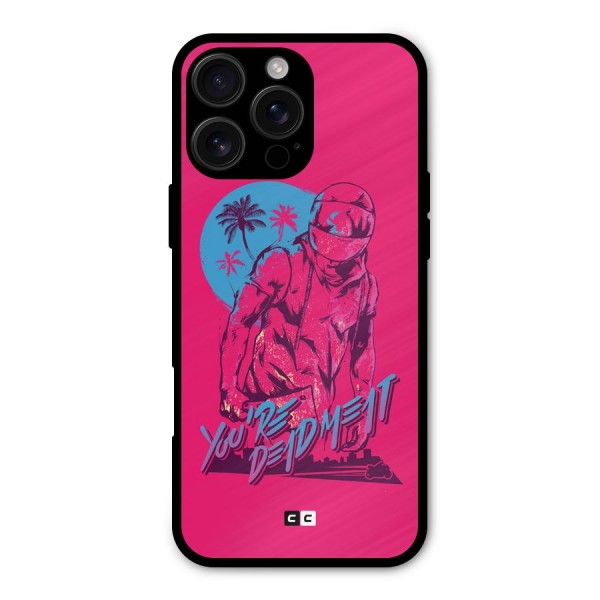 Dead Meat Metal Back Case for iPhone 16 Pro Max