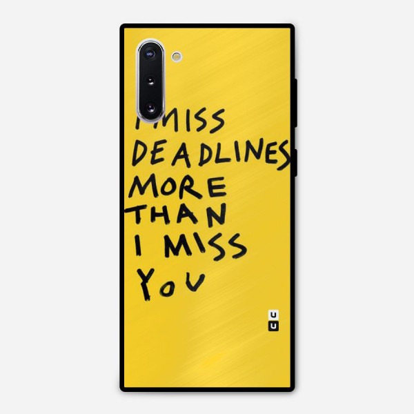 Deadlines Metal Back Case for Galaxy Note 10