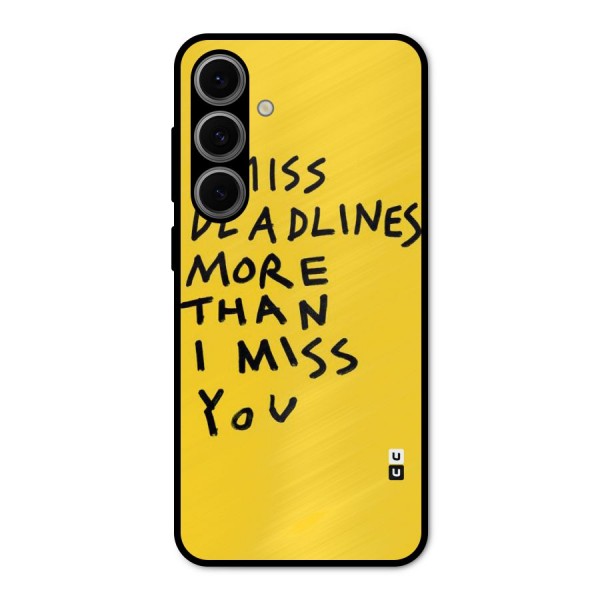 Deadlines Metal Back Case for Galaxy S24 FE
