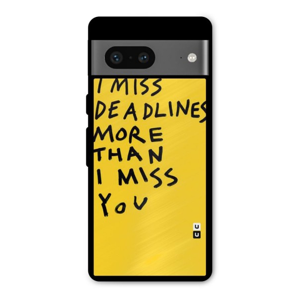 Deadlines Metal Back Case for Google Pixel 7