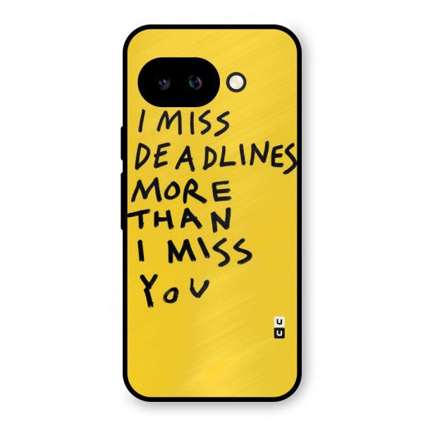 Deadlines Metal Back Case for Google Pixel 9a