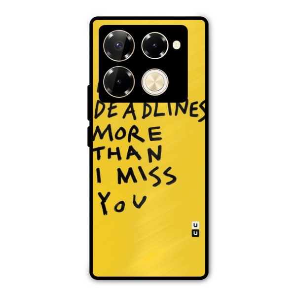 Deadlines Metal Back Case for Infinix Note 40 Pro