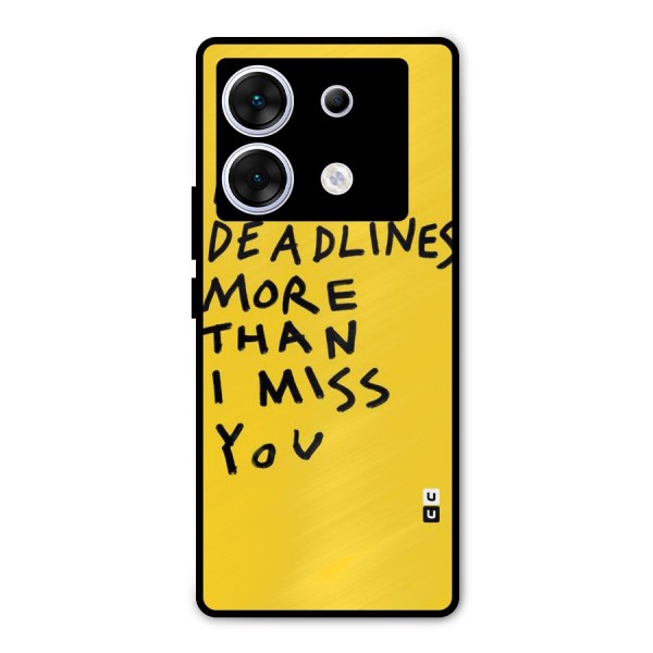 Deadlines Metal Back Case for Infinix Zero 30 5G