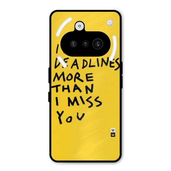 Deadlines Metal Back Case for Nothing Phone 3a