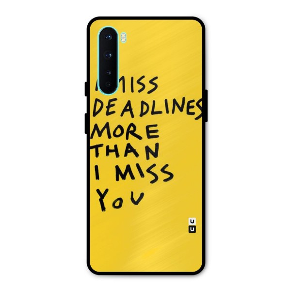 Deadlines Metal Back Case for OnePlus Nord