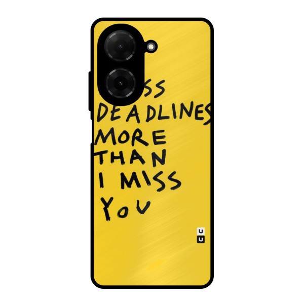 Deadlines Metal Back Case for Poco C71