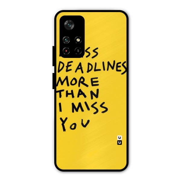 Deadlines Metal Back Case for Poco M4 Pro 5G