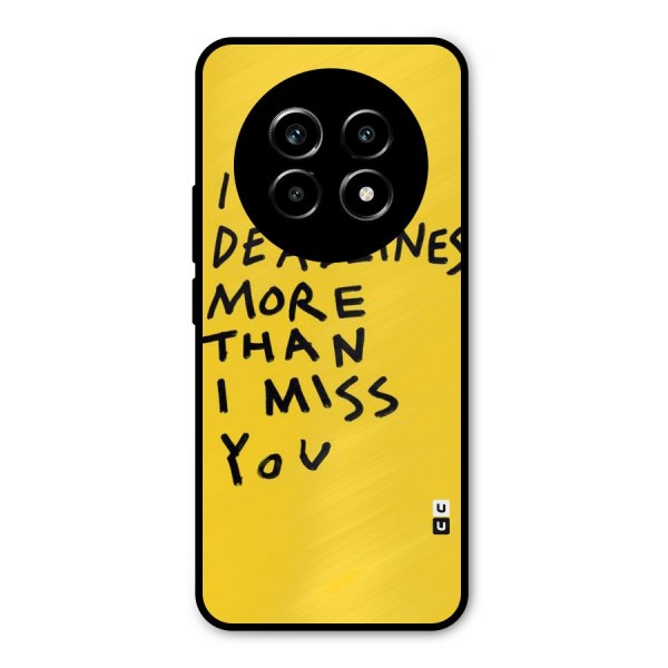 Deadlines Metal Back Case for Realme 13 Pro