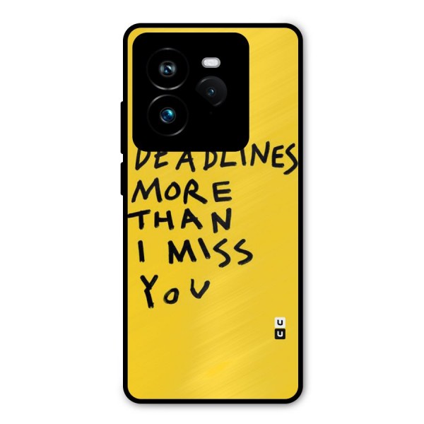 Deadlines Metal Back Case for Realme GT 7 Pro