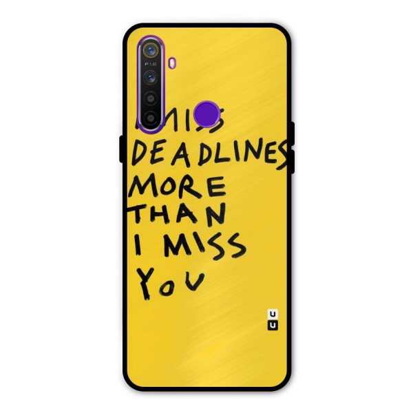 Deadlines Metal Back Case for Realme Narzo 10
