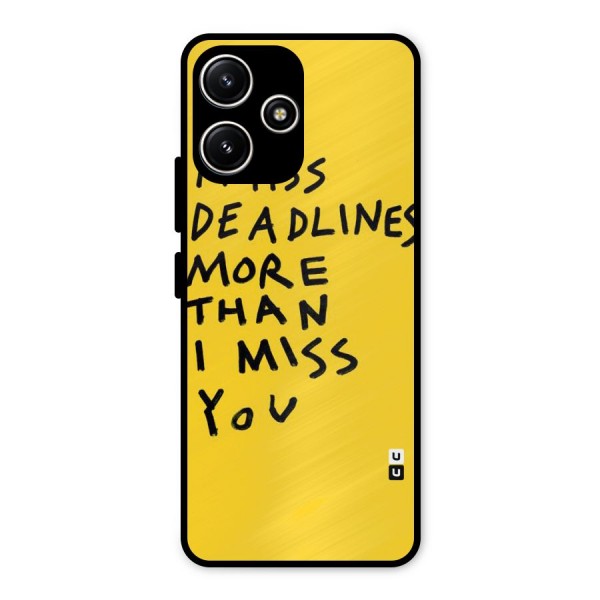 Deadlines Metal Back Case for Redmi 12 5G